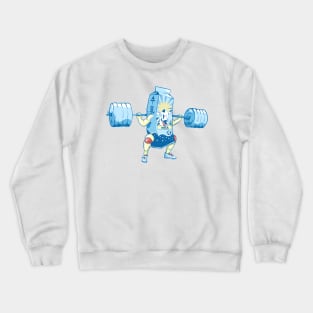 Drink milk fitness and nutrition Crewneck Sweatshirt